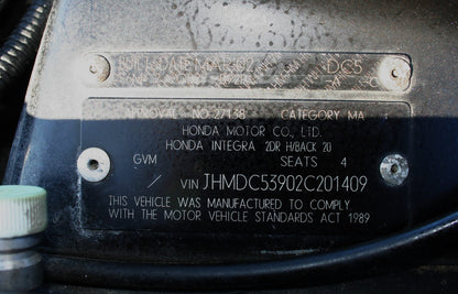 2002 Honda Integra Japanese Legend
