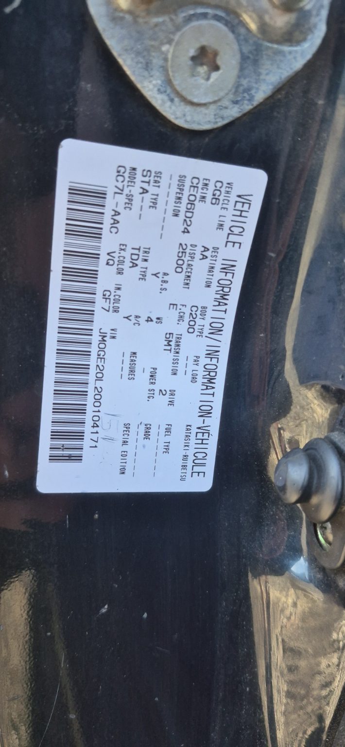 1994 Mazda MX6 Coupe I 4Ws