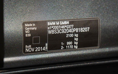 2015 BMW M3 F80